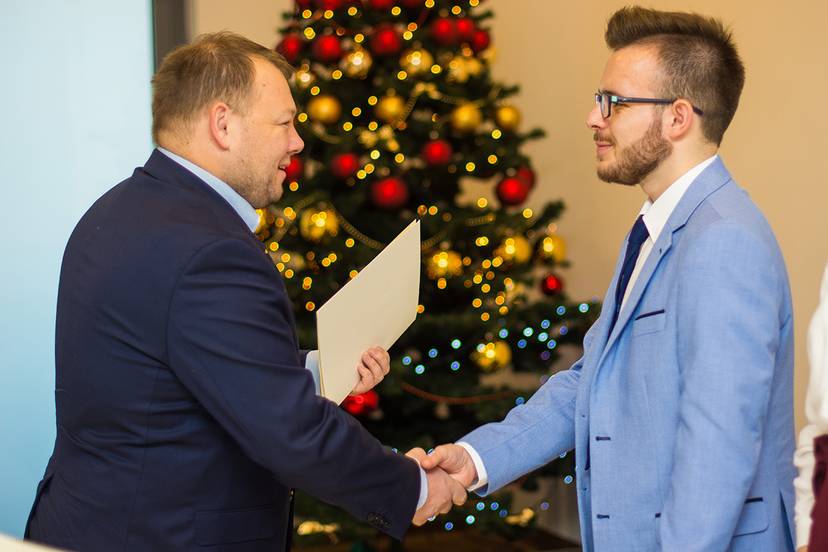 wręczenie Stypendium Prezesa Rady Ministrów - Kamil Lorek